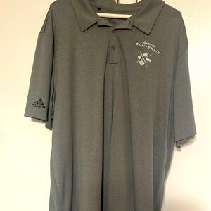 Gray adidas golf shirt